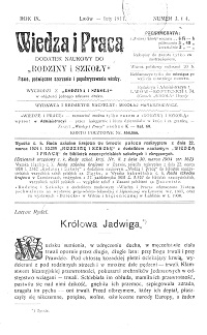 Wiedza i Praca : dodatek naukowy do Rodziny i Szkoły : pismo poświęcone szerzeniu i popularyzowaniu wiedzy. R. 9, Nr 3-4