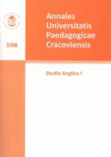 Annales Universitatis Paedagogicae Cracoviensis. 106, Studia Anglica. 1