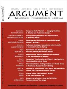 Argument : biannual philosophical journal. Vol. 2. No 1, Leading theme of the volume : philosophy and literature : generation and transformation in gender and postdependency discourse