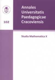 Annales Universitatis Paedagogicae Cracoviensis. 102, Studia Mathematica. 10