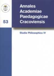 Annales Academiae Paedagogicae Cracoviensis. 53, Studia Philosophica. 4