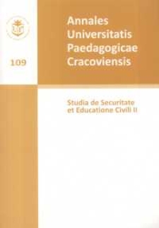 Annales Universitatis Paedagogicae Cracoviensis. 109. Studia de Securitate et Educatione Civili.2