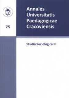 Annales Universitatis Paedagogicae Cracoviensis 75. Studia Sociologica 3