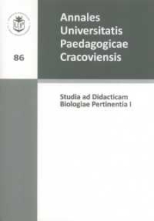 Annales Universitatis Paedagogicae Cracoviensis. 86. Studia ad Didacticam Biologiae Pertinentia.1