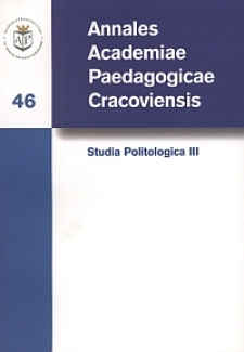 Annales Academiae Paedagogicae Cracoviensis. 46, Studia Politologica. 3