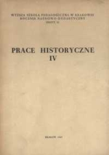 Rocznik Naukowo-Dydaktyczny. Z. 32, Prace Historyczne. 4