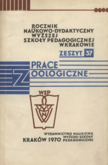 Rocznik Naukowo-Dydaktyczny. Z. 37, Prace Zoologiczne. 2