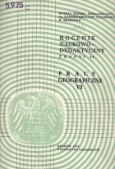 Rocznik Naukowo-Dydaktyczny. Z. 55, Prace Geograficzne. 6