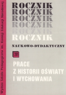 Rocznik Naukowo-Dydaktyczny. Z. 201, Prace z Historii Oświaty i Wychowania. 5