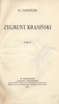 Zygmunt Krasiński. T. 2