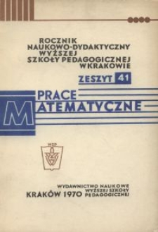 Rocznik Naukowo-Dydaktyczny. Z. 41, Prace Matematyczne. 5