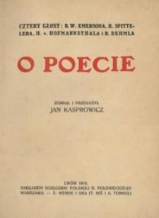 O poecie : cztery głosy