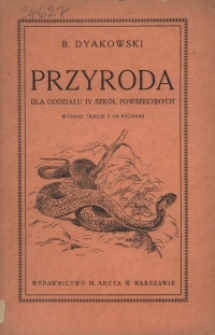 Przyroda : dla oddziału IV szkół powszechnych