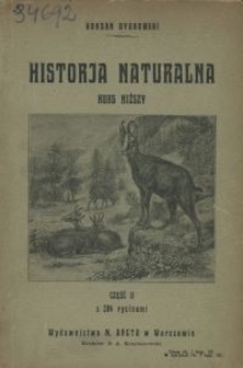 Historja naturalna : kurs niższy ułożony podług zbiorowisk. Cz. 2