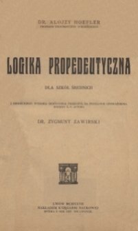 Logika propedeutyczna : dla szkół średnich