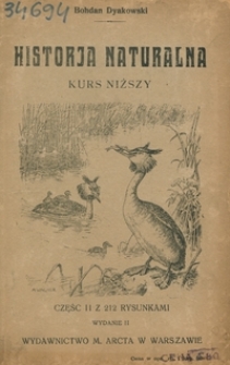 Historya naturalna : kurs niższy ułożony podług zbiorowisk. Cz. 2