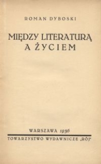 Między literaturą a życiem