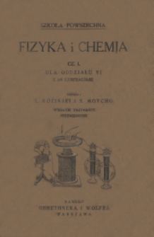 Fizyka i chemja. Cz. 1, Dla oddziału VI