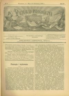 Przegląd Pedagogiczny : czasopismo poświęcone wychowaniu szkolnemu i domowemu. [Rok 1896]. R. 15, Nr 9