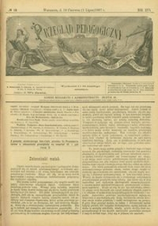 Przegląd Pedagogiczny : czasopismo poświęcone wychowaniu szkolnemu i domowemu. [Rok 1897]. R. 16, Nr 13