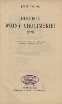 Historja wojny chocimskiej (1621)