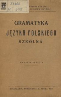 Gramatyka języka polskiego : szkolna