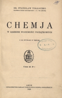 Chemja w zakresie wiadomości początkowych