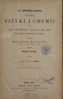 Nauka fizyki i chemii dla szkół wydziałowych i wyższych klas szkół ludowych metodycznie ułożona