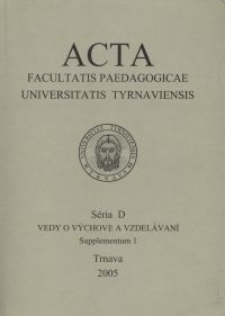 Zdrowy styl odżywiania w początkowej edukacji zintegrowanej oraz w kształceniu studentów pedagogiki przedszkolnej i wczesnoszkolnej - przyszłych nauczycieli na poziomie propedeutycznym