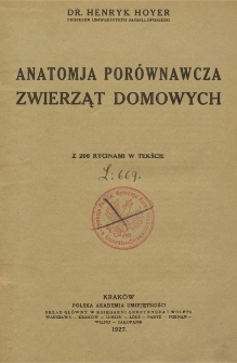 Anatomja porównawcza zwierząt domowych