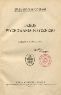 Dzieje wychowania fizycznego