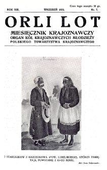 Orli Lot : miesięcznik krajoznawczy. Rok XIII. Wrzesień 1932. Nr 7.