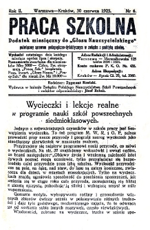 Praca Szkolna. Rok II. Nr 6 (1923)