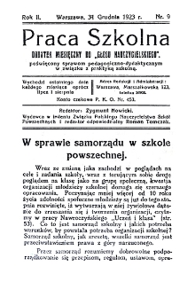 Praca Szkolna. Rok II. Nr 9 (1923)