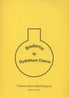 Wpływ modeli graficznych występujących w podręcznikach do nauczania chemii w gimnazjum na wyobrażenia uczniów o mikroświecie w świetle badań