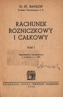 Rachunek różniczkowy i całkowy