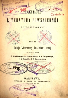 Dzieje literatury powszechnej z ilustracjami