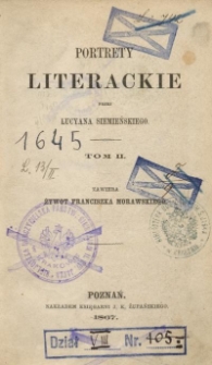 Portrety literackie. T. 2