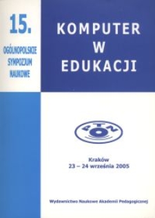 Rola programu Macromedia Flash w diagnozowaniu wyobrażeń studentów o strukturze materii