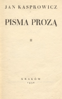 Pisma prozą. 2