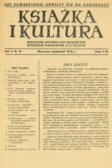 Książka i Kultura. 1946, nr 10