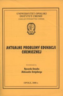 Porównanie rozumienia podstawowych pojęć chemicznych przez uczniów klasy I liceum ogólnokształcącego a studentami I roku biologii