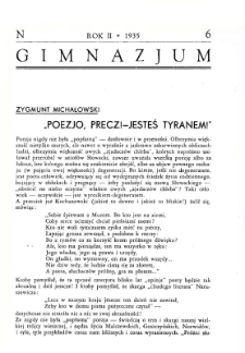 Gimnazjum. 1935, nr 6