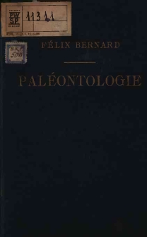 Eléments de paléontologie