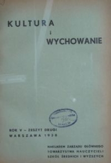 Kultura i Wychowanie. R. 5, z. 2