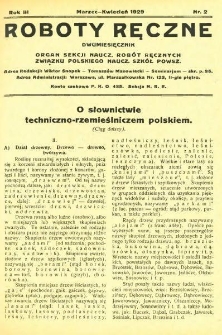 Roboty Ręczne. 1929, nr 2