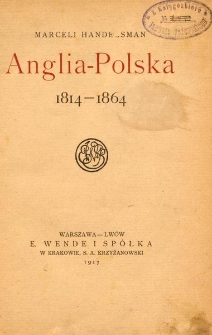 Anglia - Polska 1814-1864