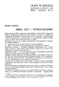 Teatr w Szkole : miesięcznik Związku Nauczycielstwa Polskiego, 1935, nr 3