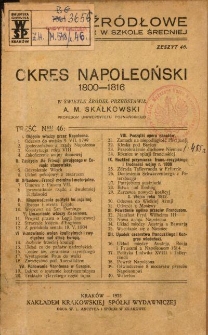 Okres napoleoński 1800-1816