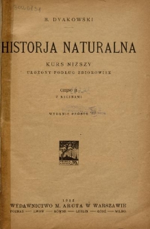 Historja naturalna : kurs niższy ułożony podług zbiorowisk. Cz. 2